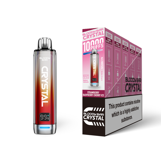 Bloody Bar Crystal 10K Pod Kit 5 Pcs Strawberry Raspberry Cherry Ice