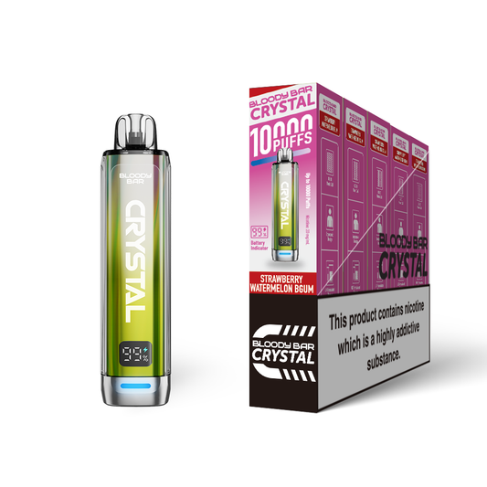 Bloody Bar Crystal 10K Pod Kit 5 Pcs Strawberry Watermelon Bgum