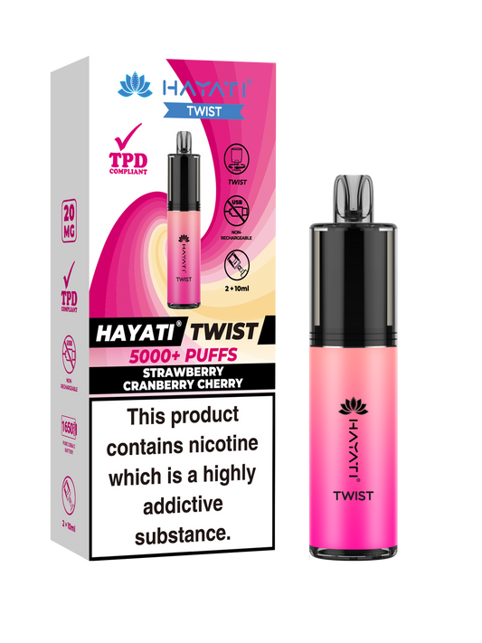 Hayati Twist Strawberry Cranberry 5 Pk