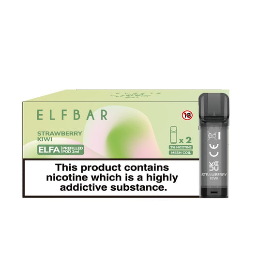 Elfa 2 Pods x 10 Pk Strawberry Kiwi