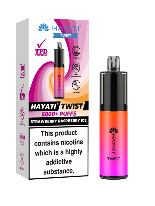 Hayati Twist Strawberry Raspberry 5 Pk