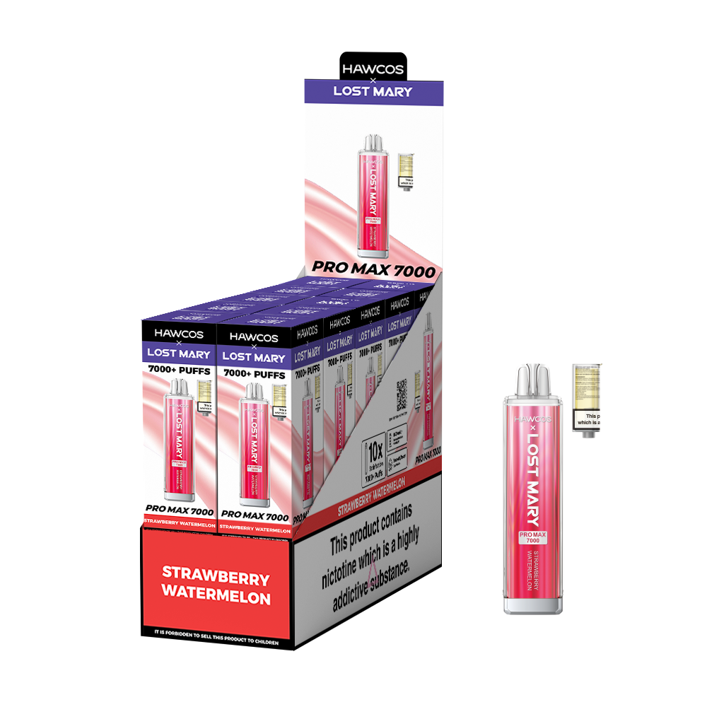 Lost Mary Pro Max Strawberry Watermelon 7000 Puffs Refillable Pod Kit 10 Pk
