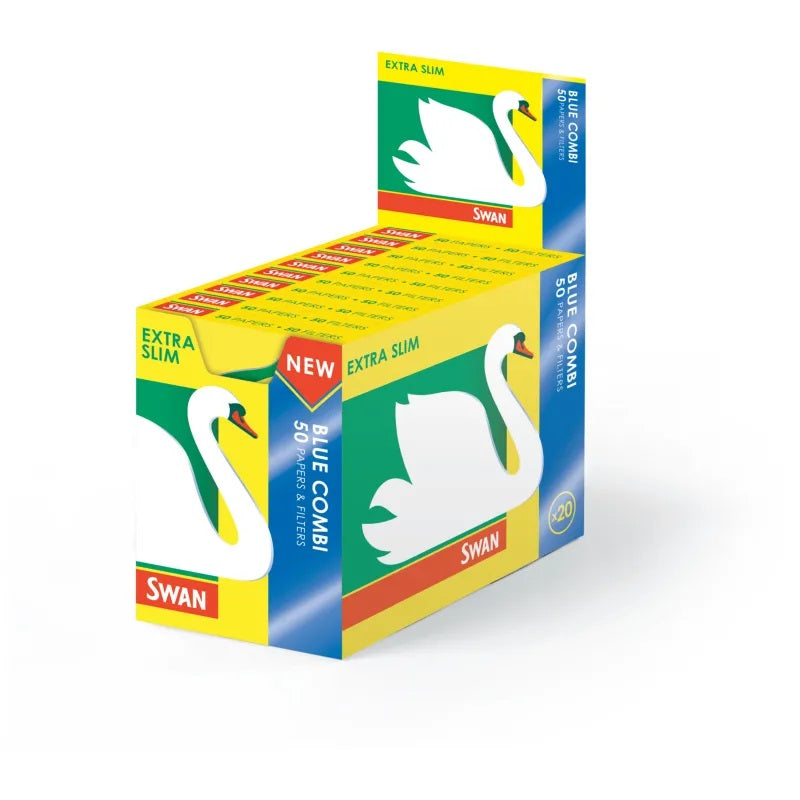 Swan Blue 50 Papers & Ext Slm Fltr 20 Pk