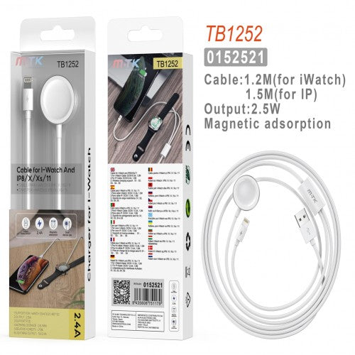 M-TK I-Watch Charging Cable White