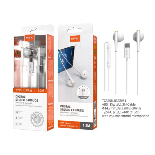 M-TK Type-C Earphone White