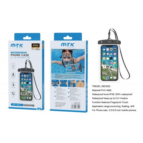 M-TK Waterproof Phone Case Black
