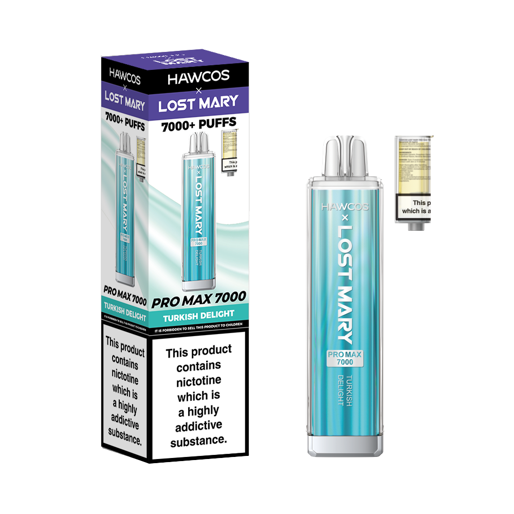 Lost Mary Pro Max Turkish Delight 7000 Puffs Refillable Pod Kit 10 Pk