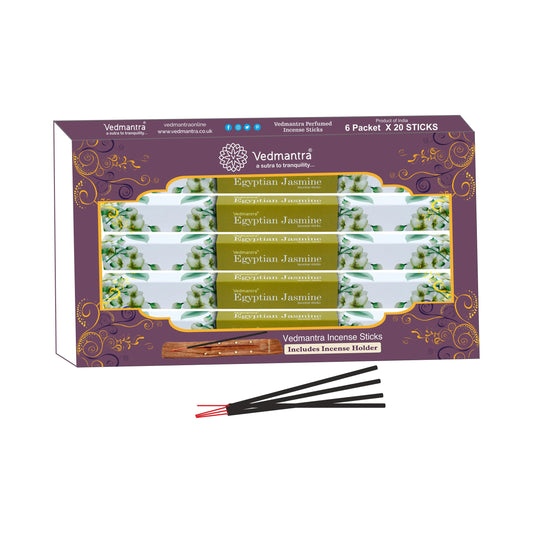 Vedmantra Egyptian Jasm 20 Sticks x 6 Pk