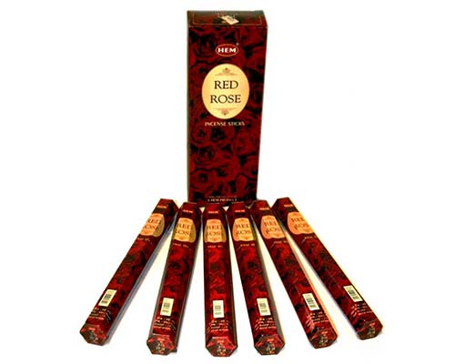 Vedmantra Red Rose 20 Sticks x 6 Pk