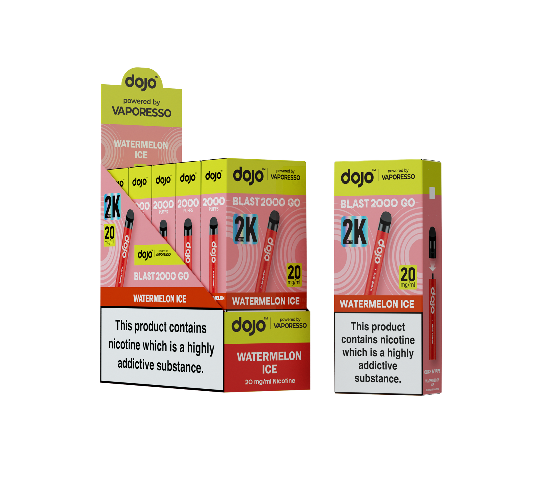 Dojo Blast 2000 Go Watermelon Ice 5 Pk