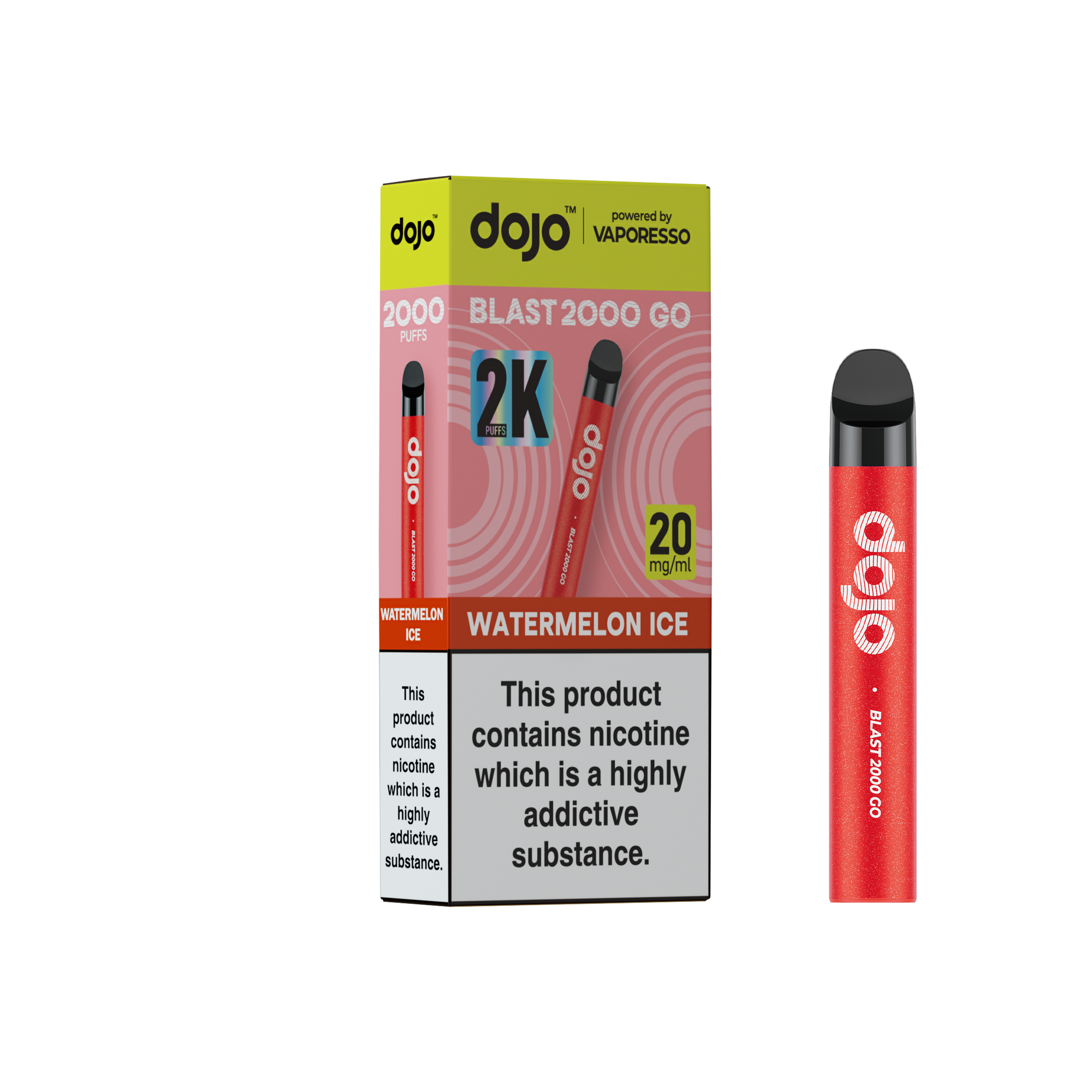 Dojo Blast 2000 Go Watermelon Ice 5 Pk