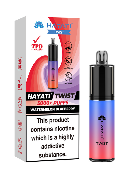 Hayati Twist Watermelon Blueberry 5 Pk