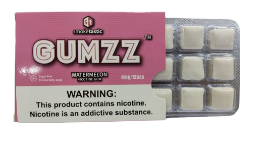 Gumzz Nicotine Gum 4mg x 12s Watermelon