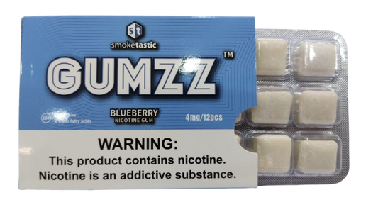 Gumzz Nicotine Gum 4mg x 12s Blueberry