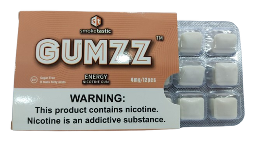 Gumzz Nicotine Gum 4mg x 12s Energy