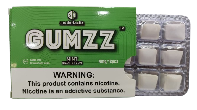 Gumzz Nicotine Gum 4mg x 12s Mint