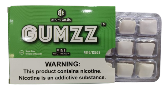 Gumzz Nicotine Gum 4mg x 12s Mint