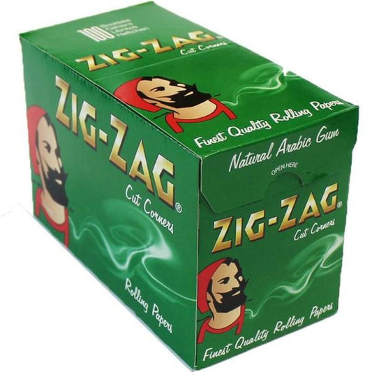 Zig Zag Green Standard Papers 100 Pk