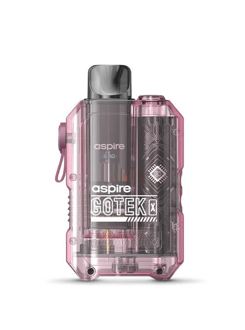 Aspire GoTek X Pod Kit 650mAh 2ml Translucent Pink