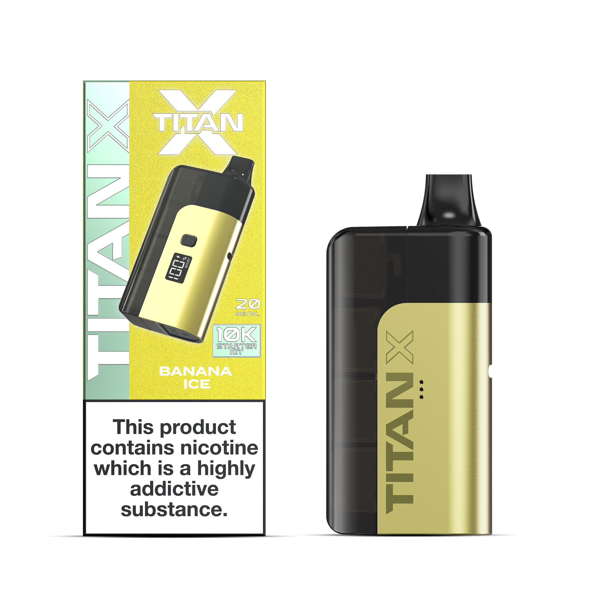 Titan X 10L Pod Kit 5 Pcs Banana Ice