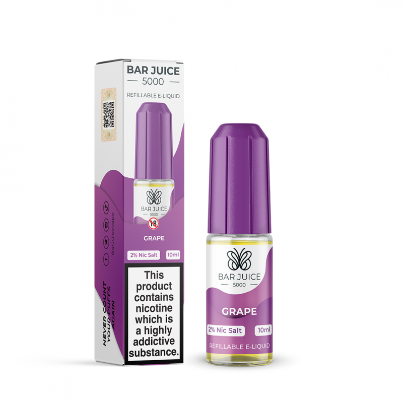 Bar Juice Nic Salt 20mg 10 Pk Grape