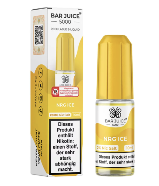 Bar Juice Nic Salt 20mg 10 Pk Nrg Ice