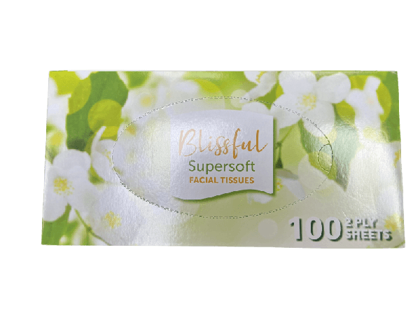 Blissful Supersoft Facial Tissues 100 Pk