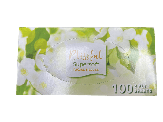 Blissful Supersoft Facial Tissues 100 Pk