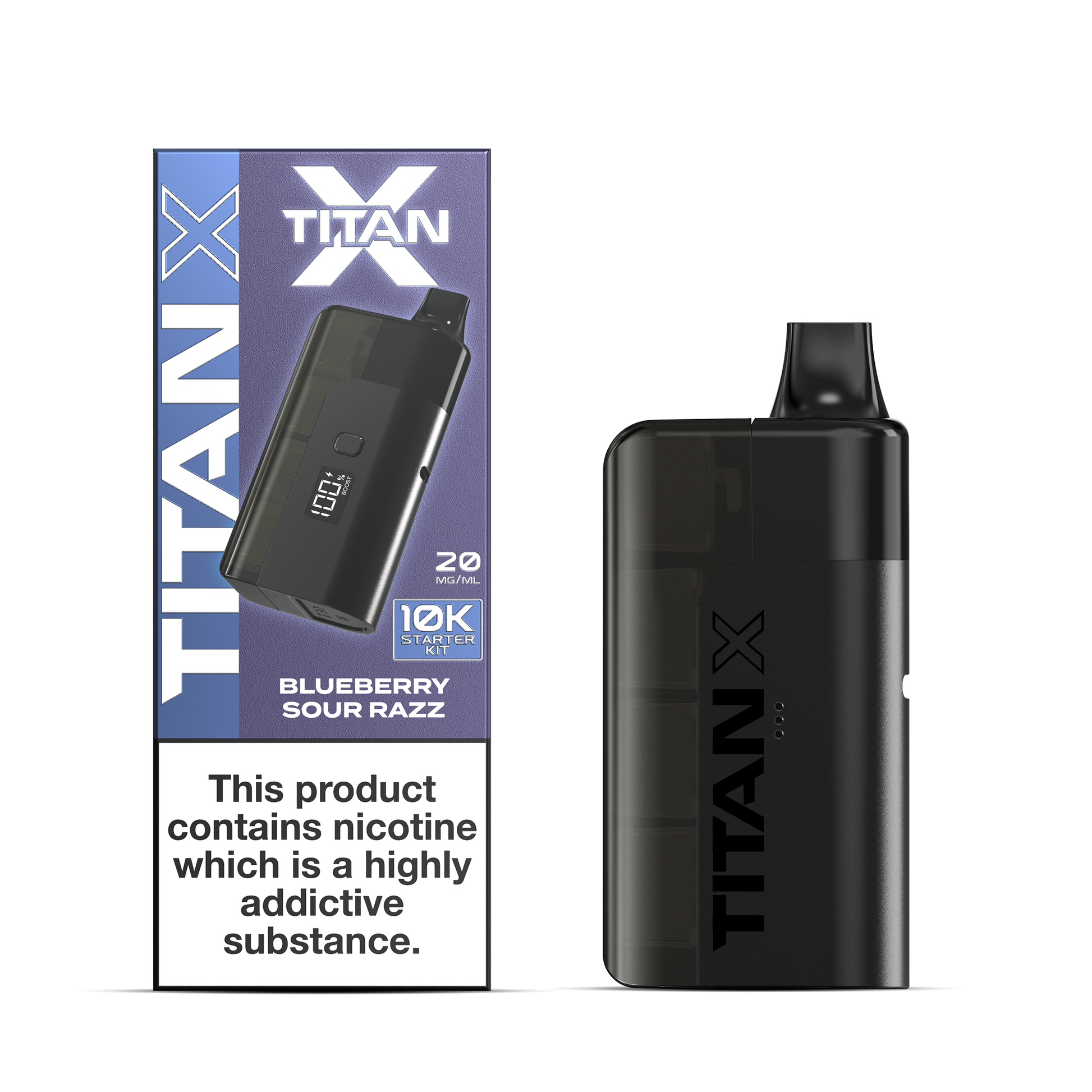 Titan X 10L Pod Kit 5 Pcs Blueberry Sour Razz