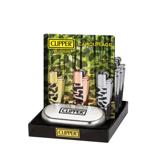 Clipper Metal Flint Camouflage 12 Pk