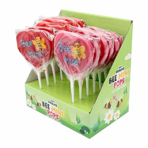 WS Candy Realms Bee Mine Pops 12 x 50g