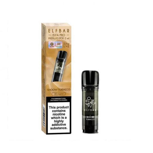 Elfa Pro 2 Pods x 10 Pk Snoow Tobacco