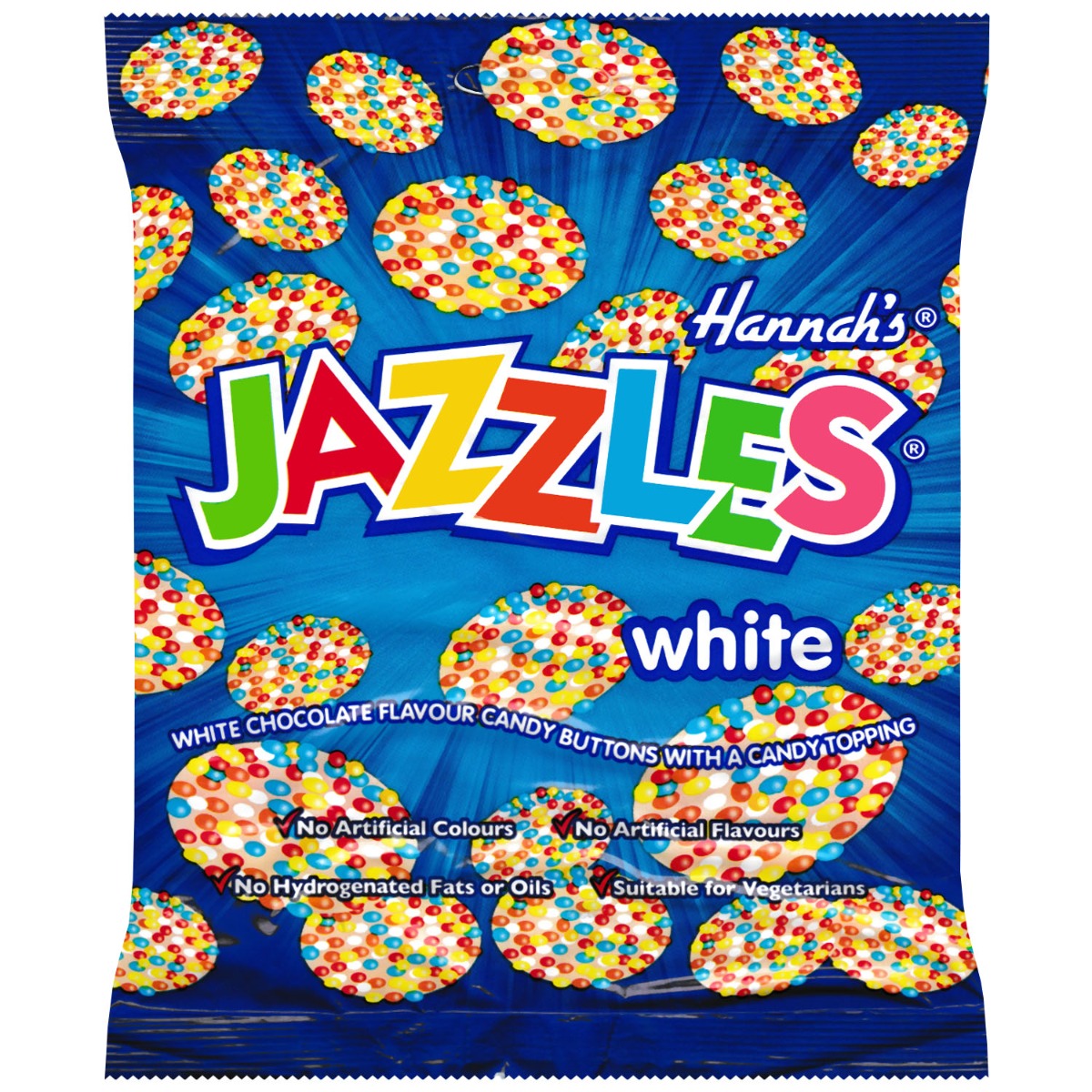 Hannah Jazzles White Chocolate 12 x 140g