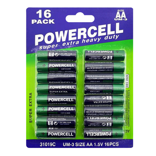 Powercell AA UM-3 1.5V 16 Pcs