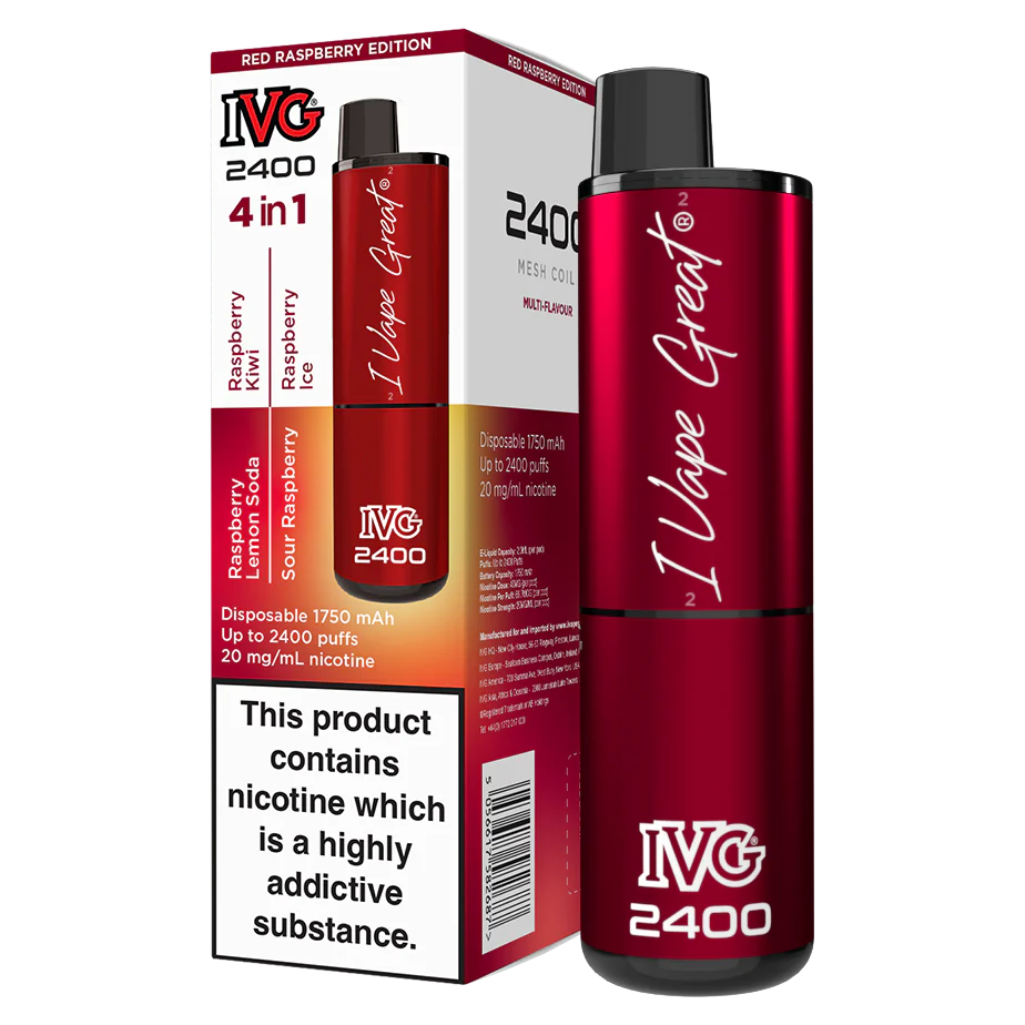 IVG 2400 Red Raspberry Edition 5 Pcs