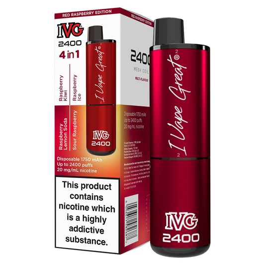 IVG 2400 Red Raspberry Edition 5 Pcs