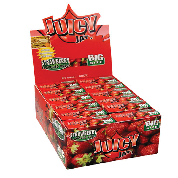 Juicy Jay Hemp 24 Paper Rolls Strawberry