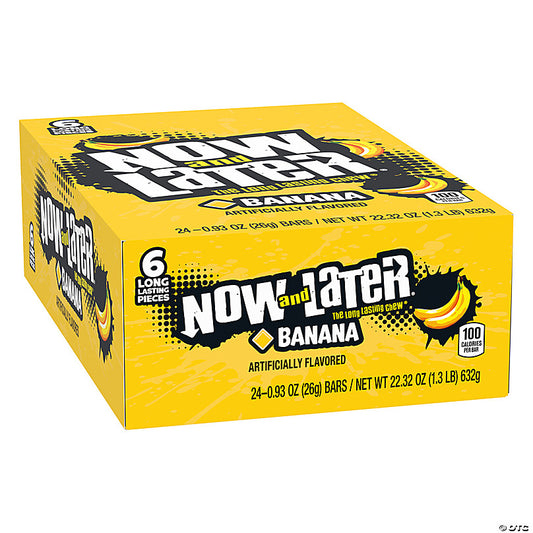Now And Later Banana Chew Bars 24 x 26g