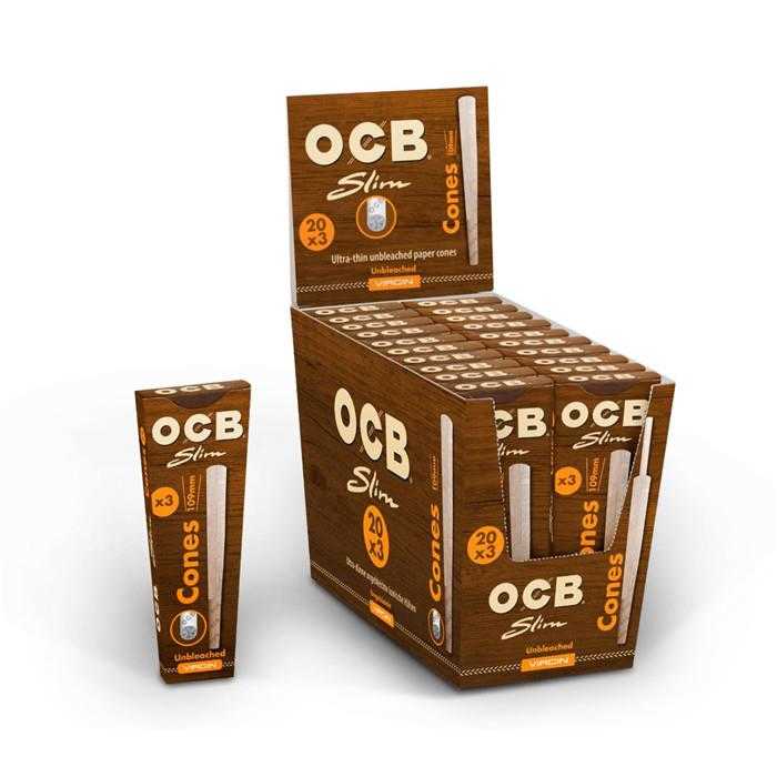 OCB Virgin Slim 20 x 3 Cones 109mm