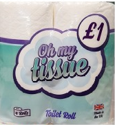 Oh My Tissue Toilet Rolls 10 x 4 Pk