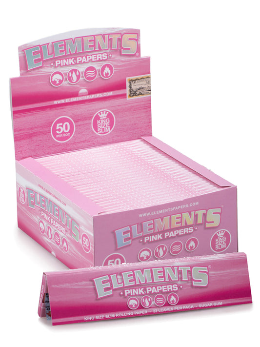 Elements Pink Papers King Slim 50s