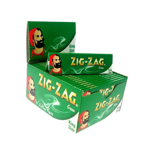 Zig Zag Green King Papers 50 Pk