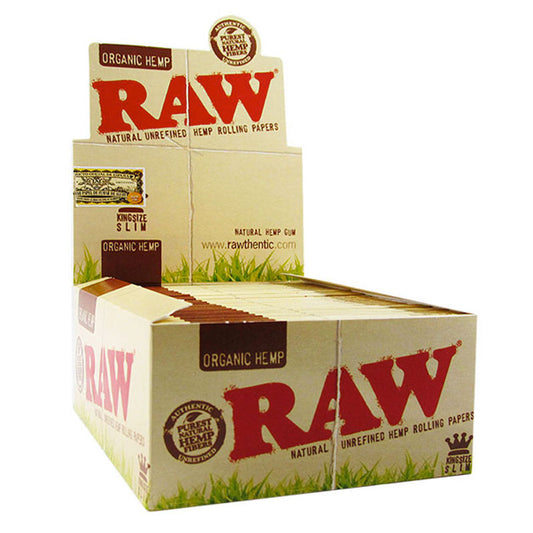 Raw Organic Hemp King Papers 50 Pk
