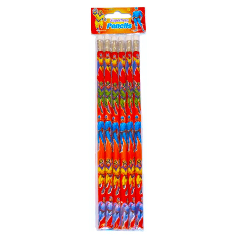 Super Hero Pencil Set 6 Pcs