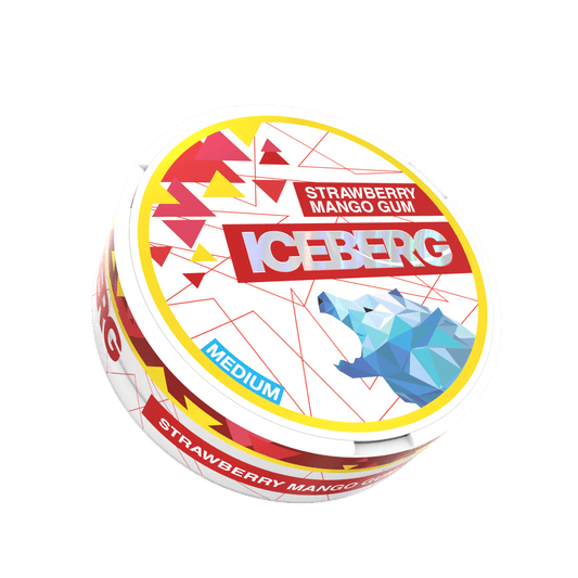 Iceberg Stwbry Mng Gum Nic Pouches 10 Pk