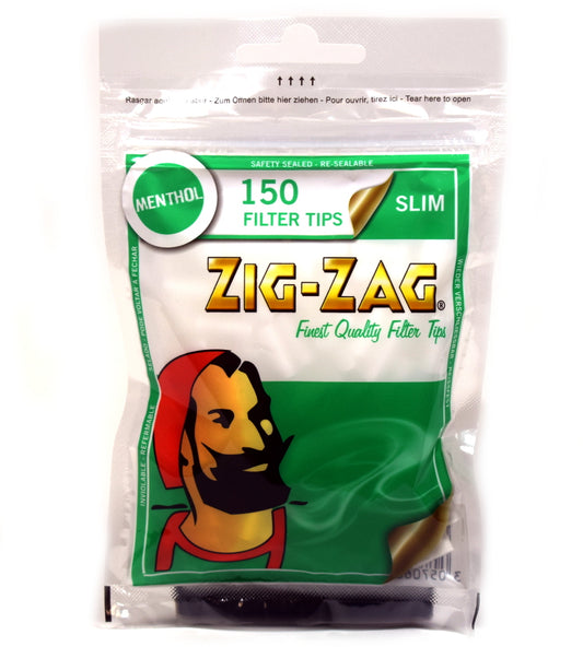 Zig Zag Menthol Slim Filter 150 Tips Bag